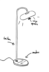 croquis lampe nota