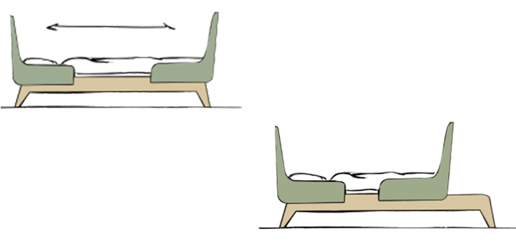 croquis lit willow extensible
