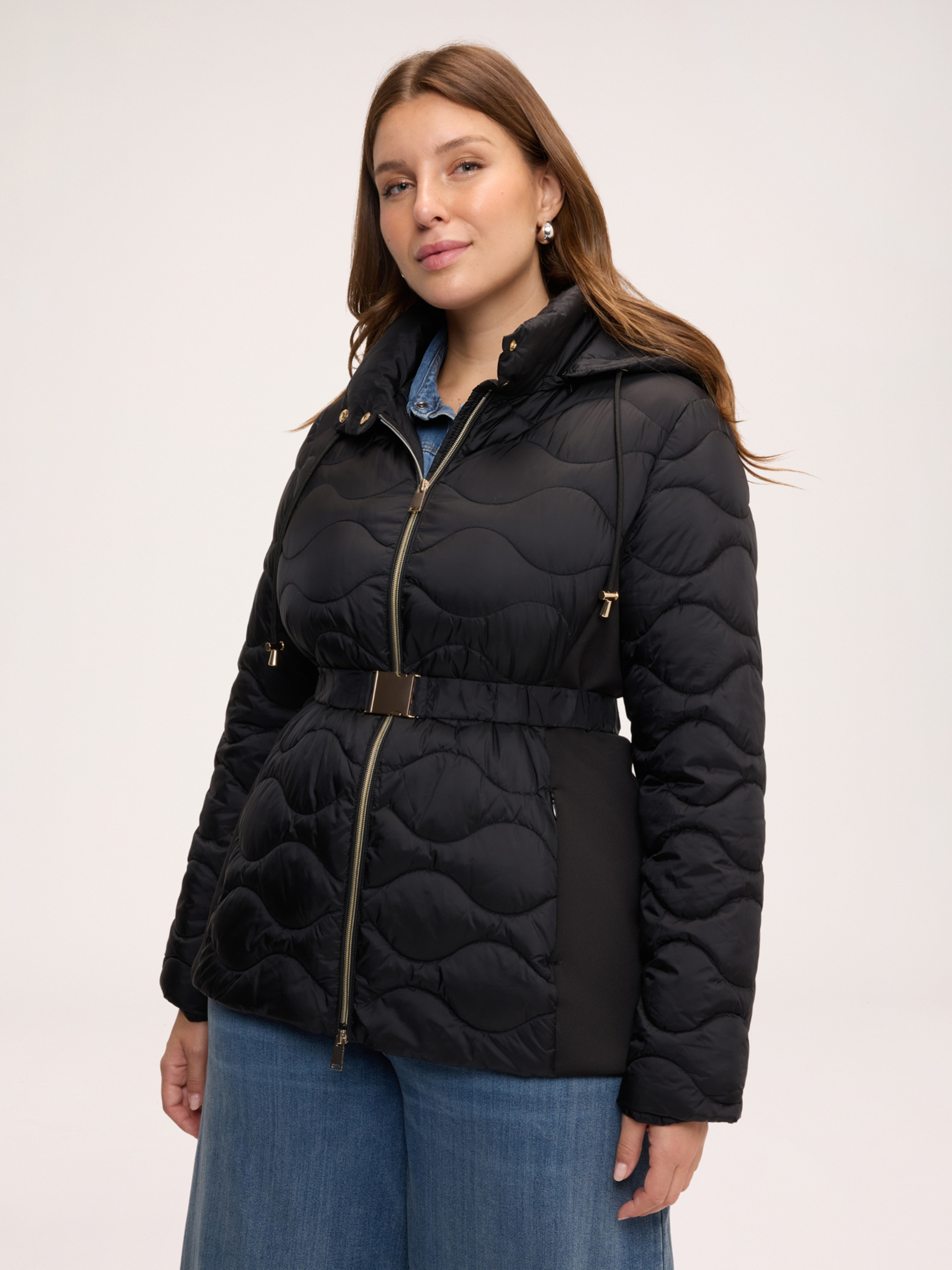 Doudoune avec ceinture à la taille, FIORELLA RUBINO