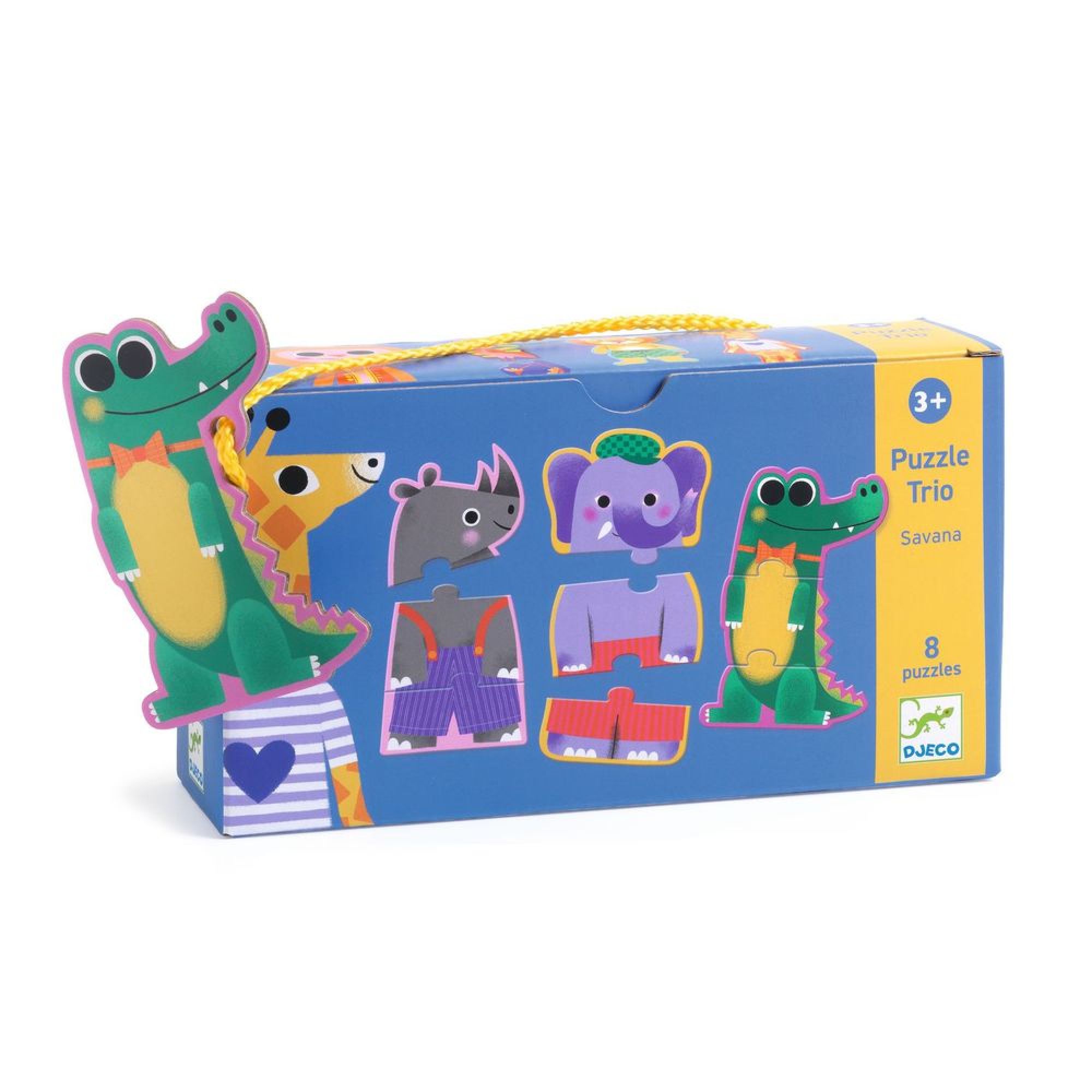 PUZZLES DUO-TRIO - Trio Savana, DJECO