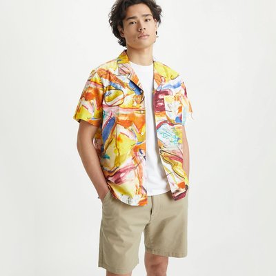 Sunset Camp Cotton Shirt with Short Sleeves LEVI'S