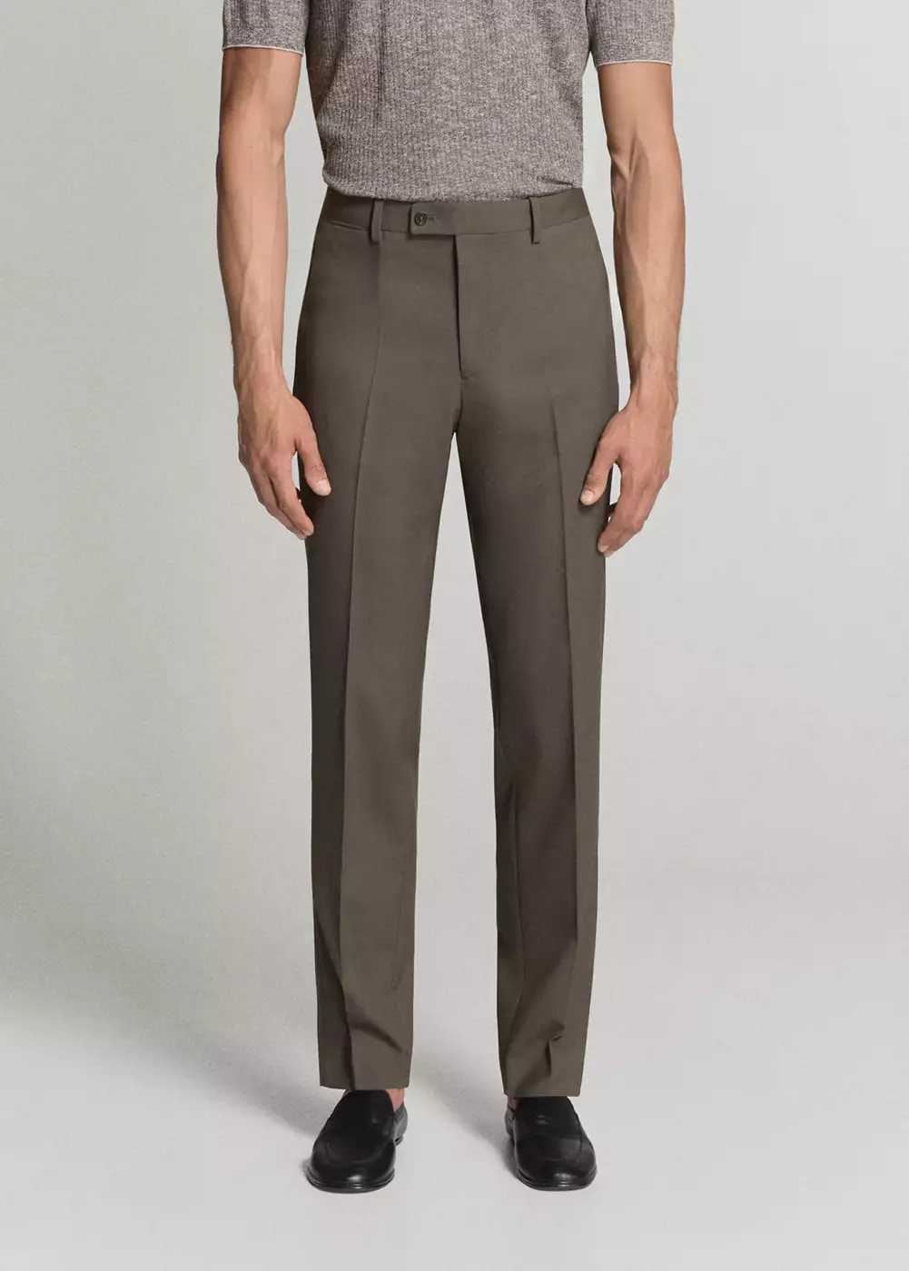Pantalon de costume Turin slim fit 100 % laine vierge, MANGO MAN