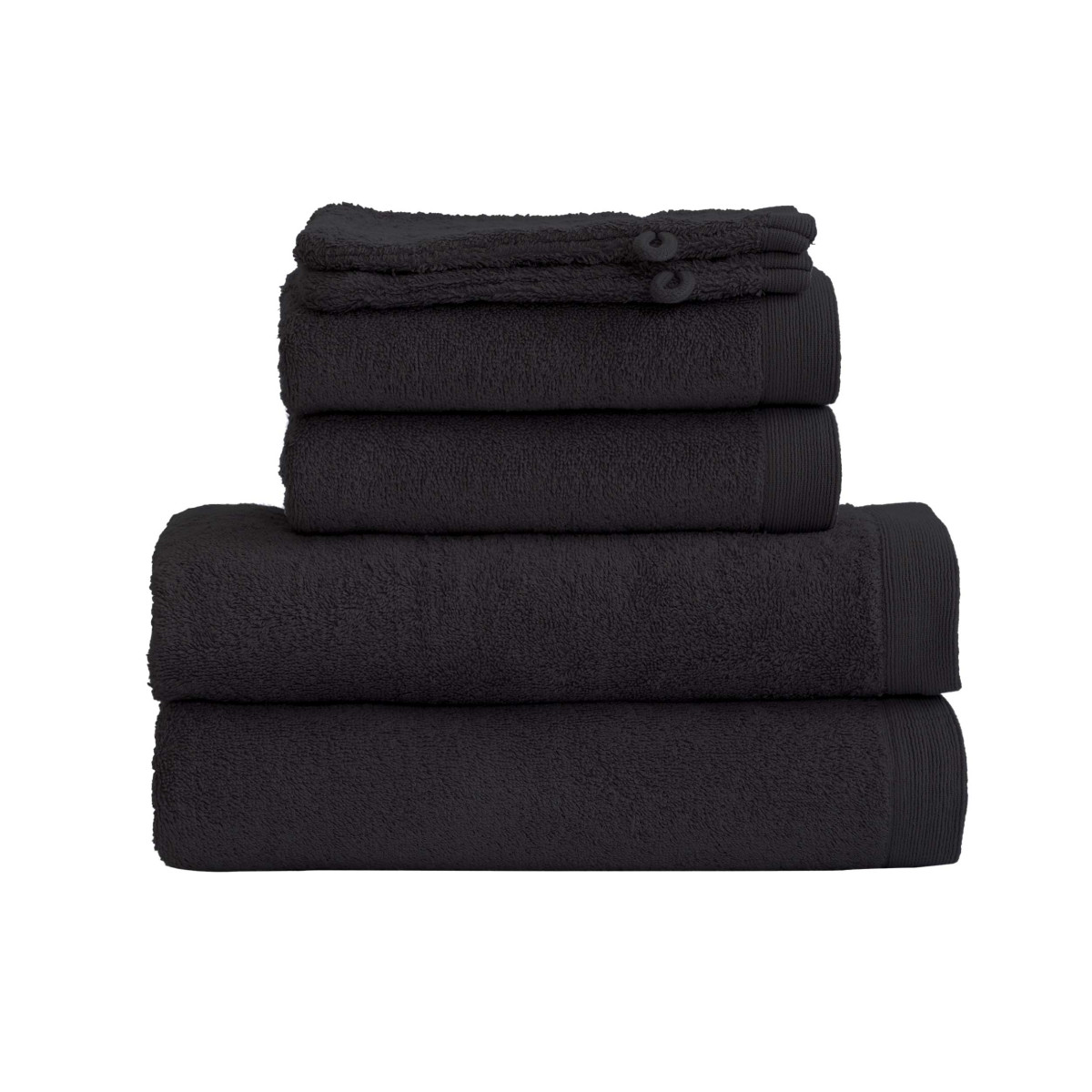Ensemble de bain 6 pièces 500 g/m² STUDIO (2 draps de douche +2 serviettes de toilette + 2 gants), SENSEI MAISON