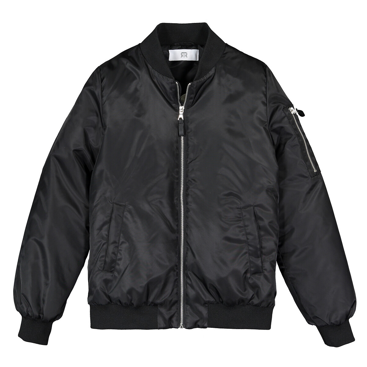 Recycled bomber jacket, 10-18 years , black, La Redoute Collections ...