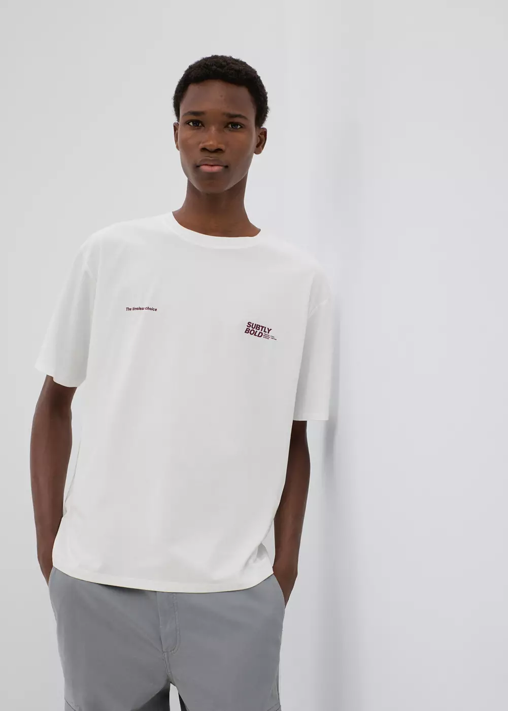 T-shirt coton imprimé graphique, MANGO TEEN