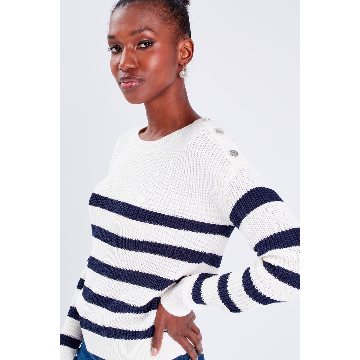 Pull discount manche longue
