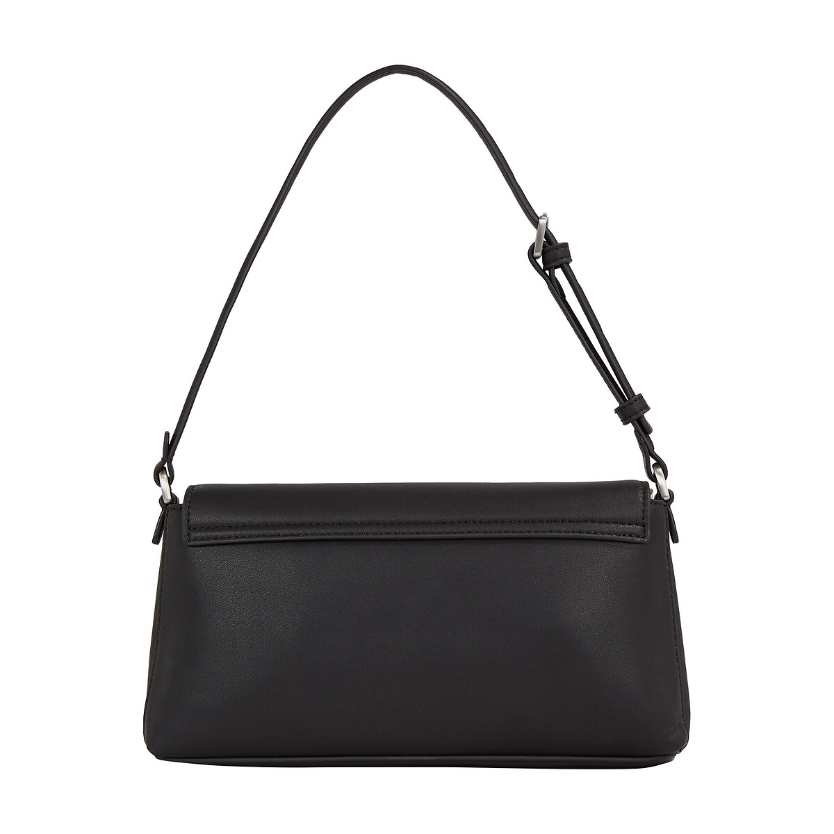 Baguette bag with flap and shoulder strap black Calvin Klein