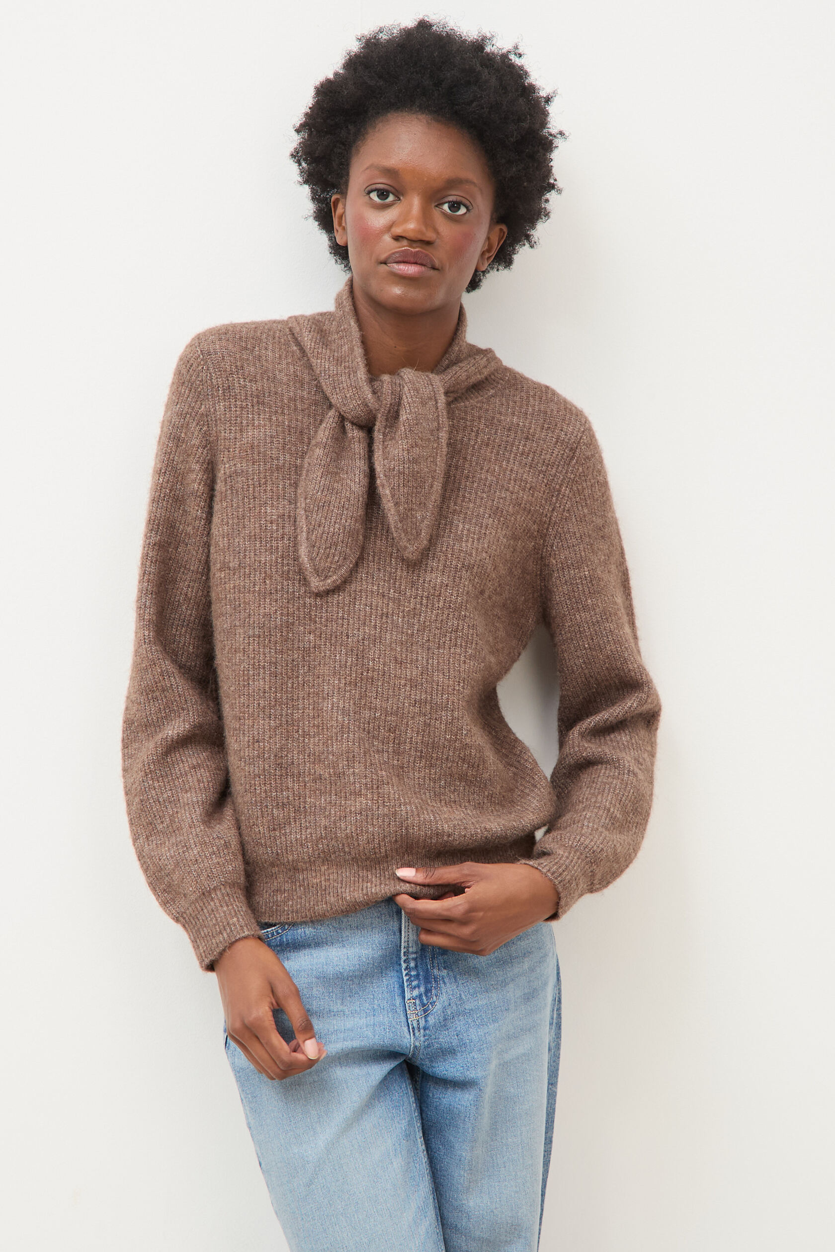 Pull droit col montant manches longues, BONOBO