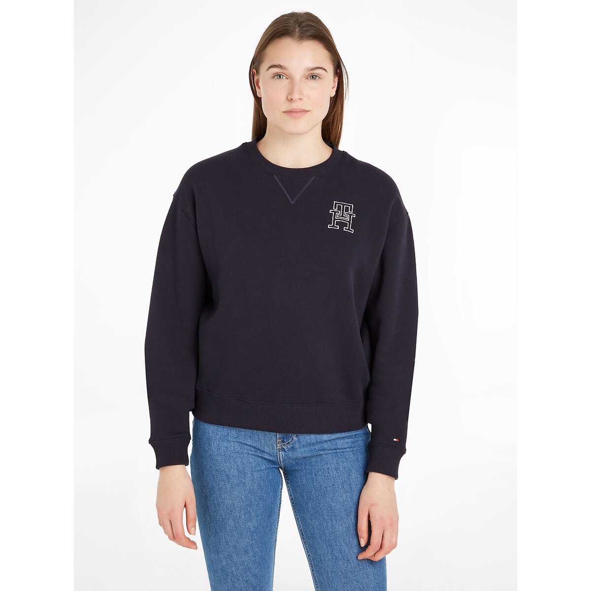 Pull tommy bleu femme deals