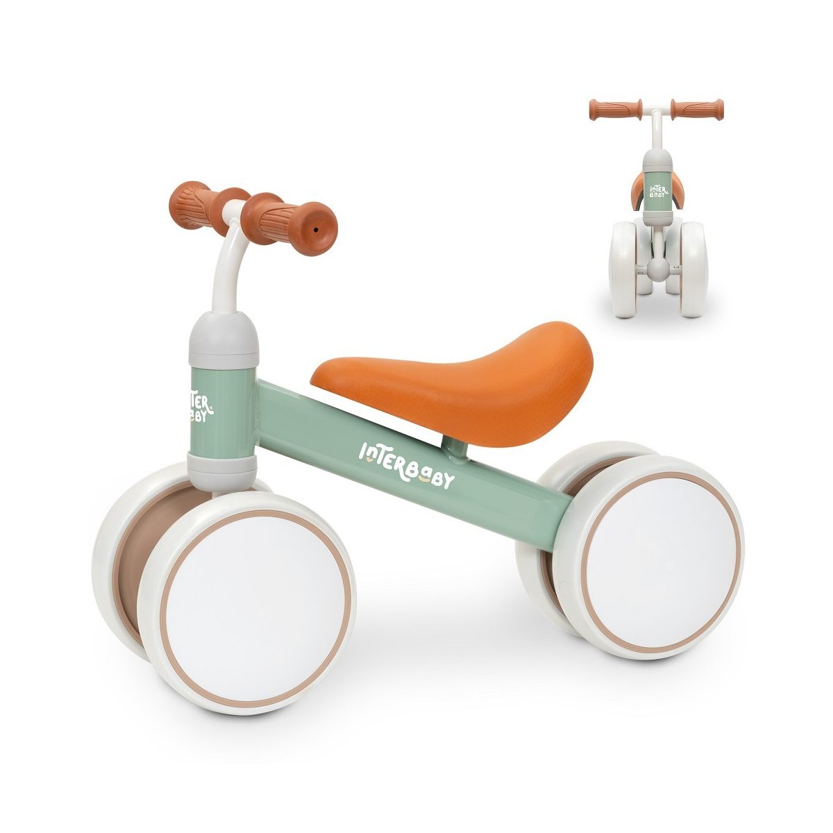 Draisienne 12 à 36 mois - vert - vélo sans pédales, INTERBABY