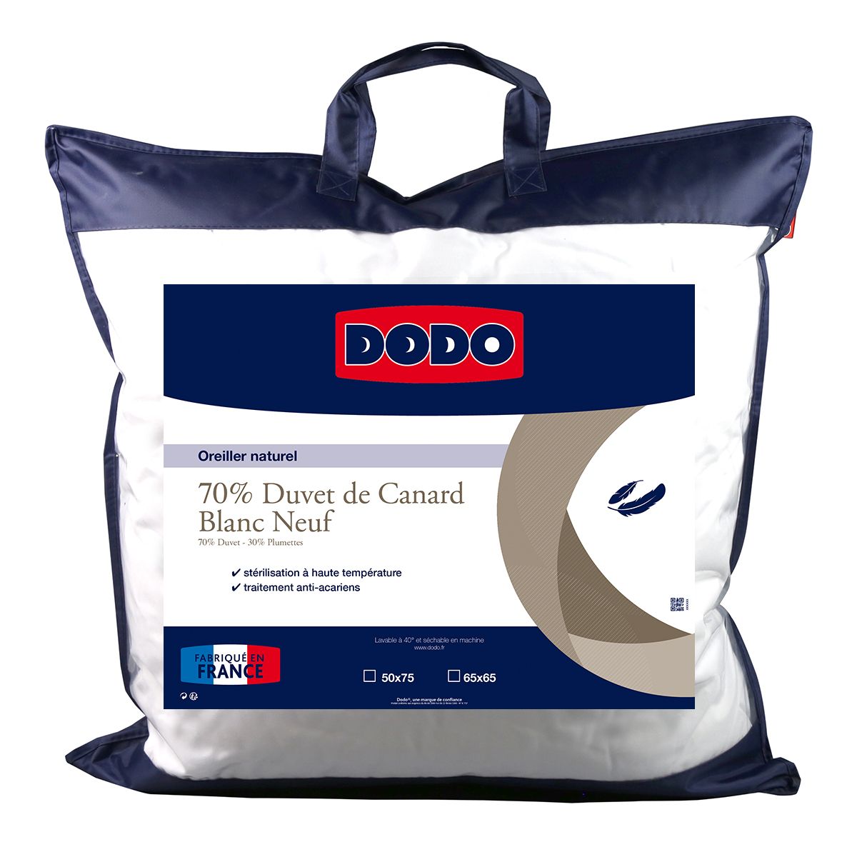 Oreiller naturel 70% duvet de canard - dodo Couleur blanc Dodo