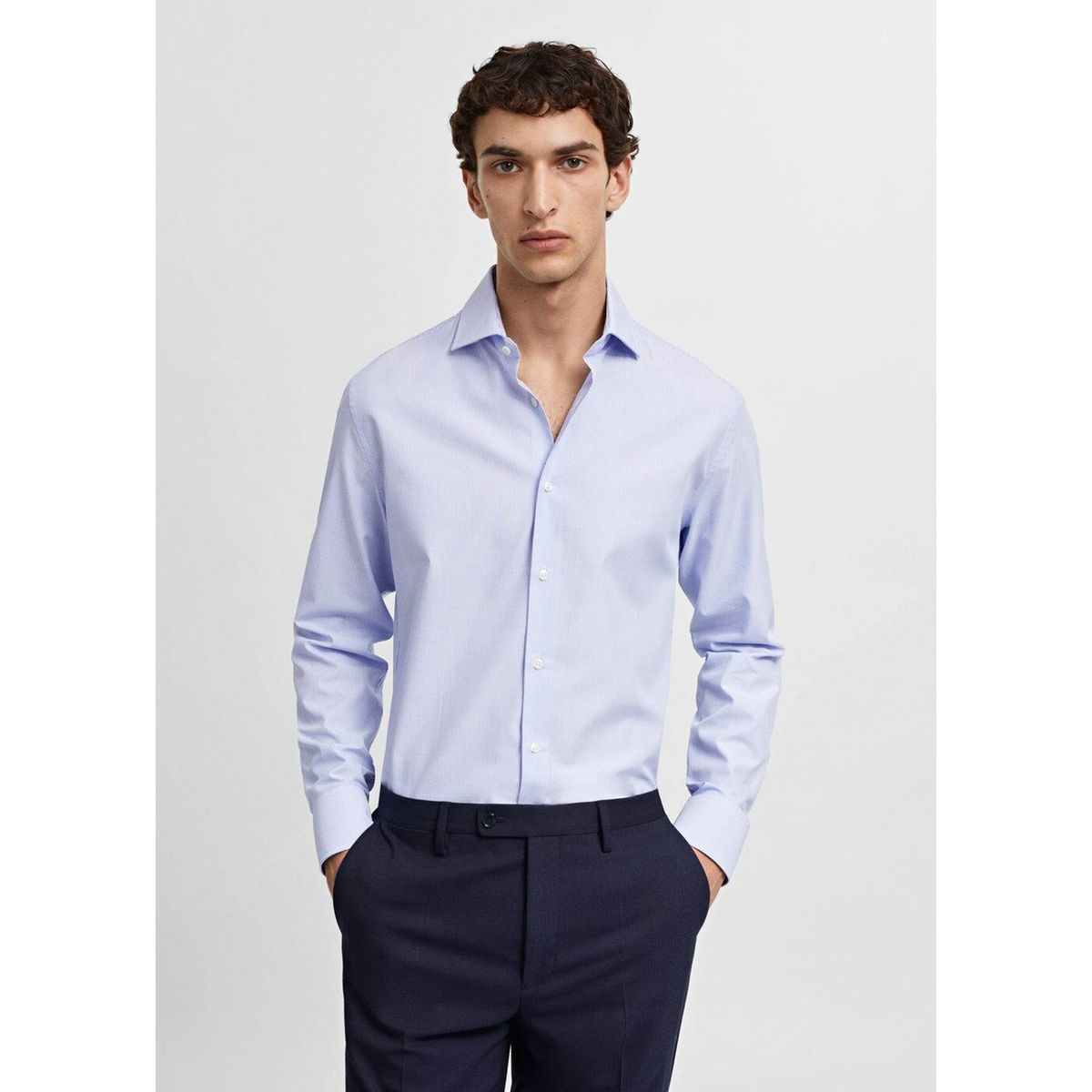 Chemise discount moulante homme