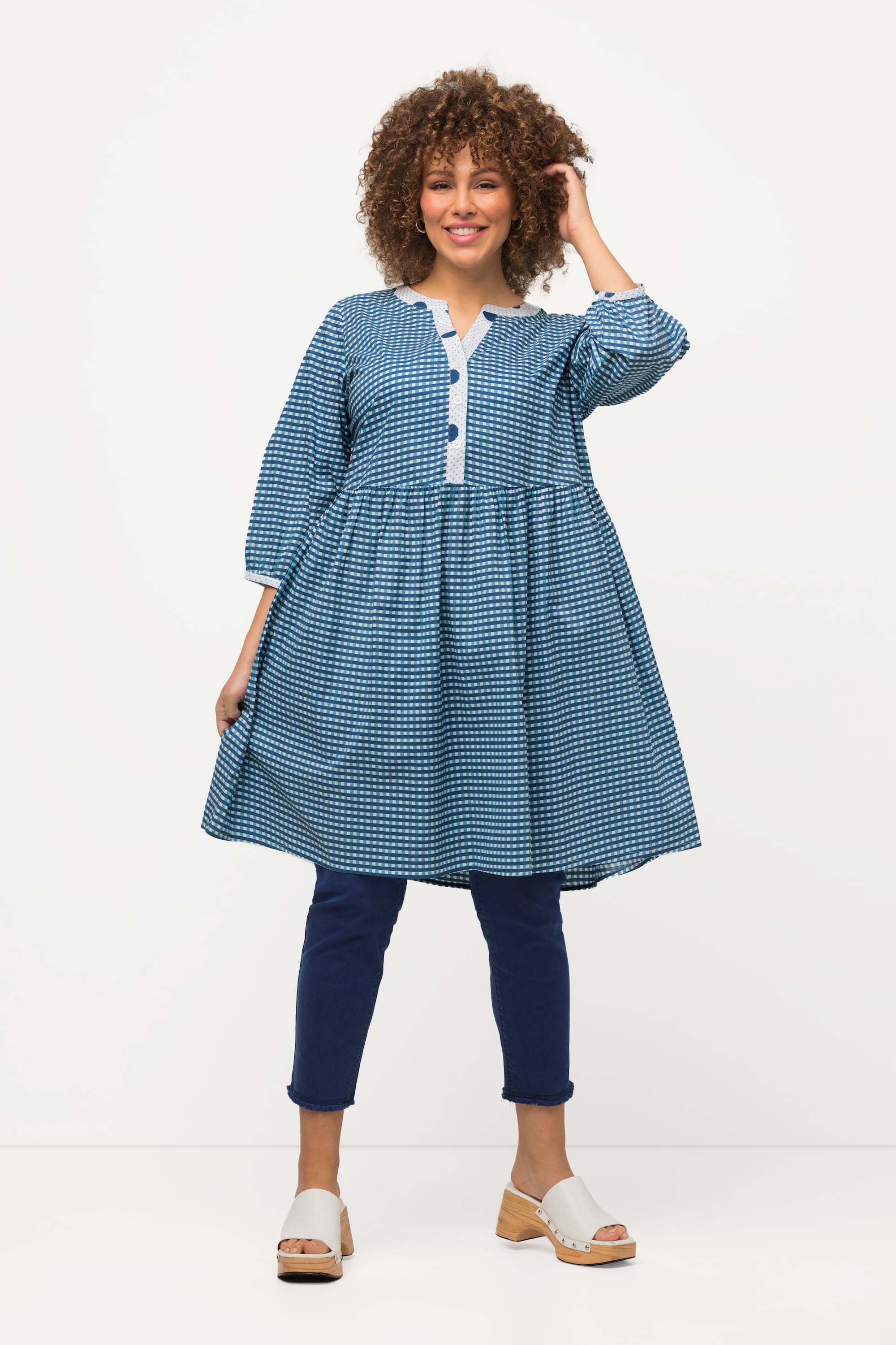 Tunique à Carreaux Multicolore Zara - Taille S - Neuve Avec étiquettes - Style Décontracté Chic