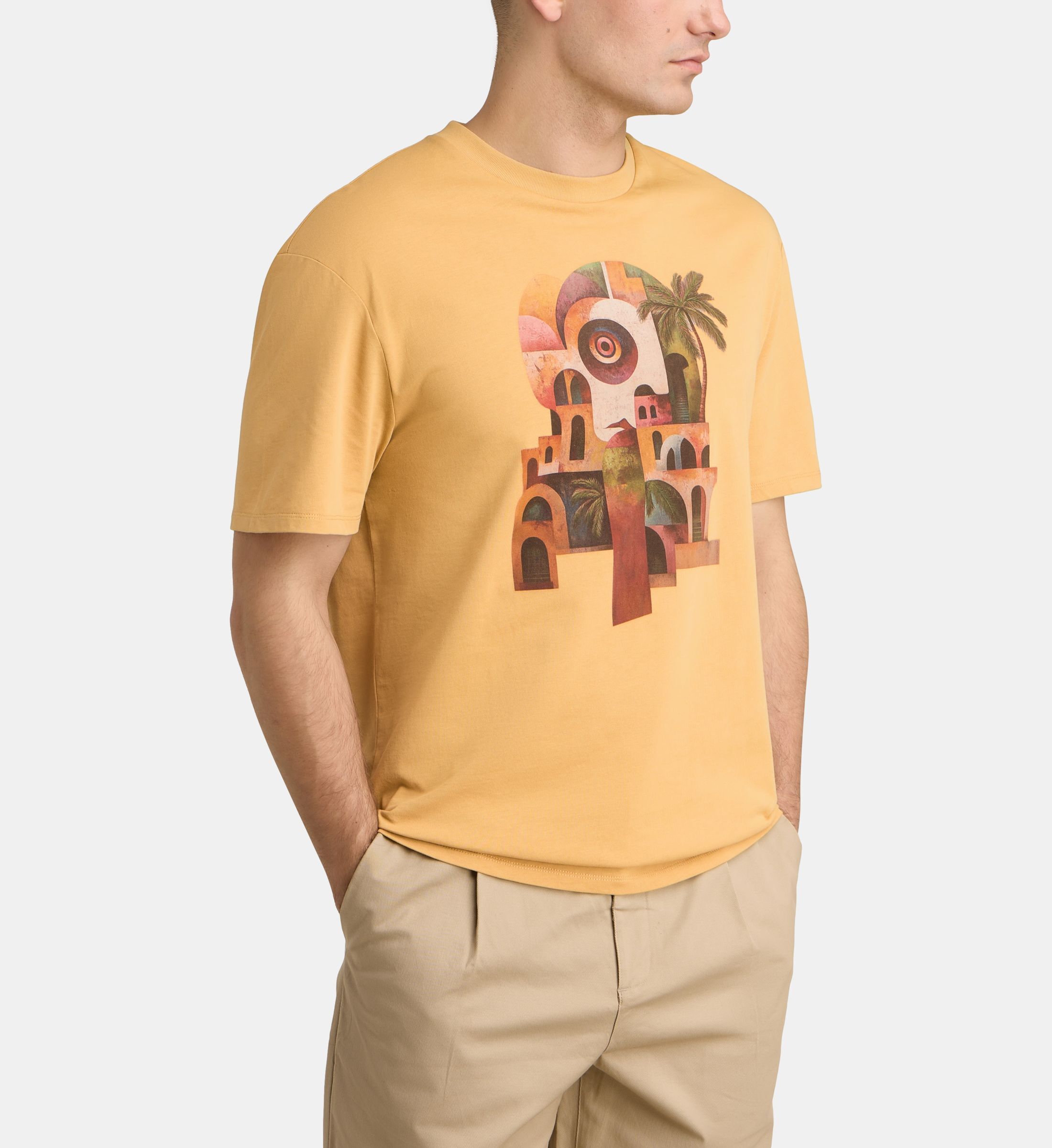 T-shirt sishart imprimé en coton, GALERIES LAFAYETTE