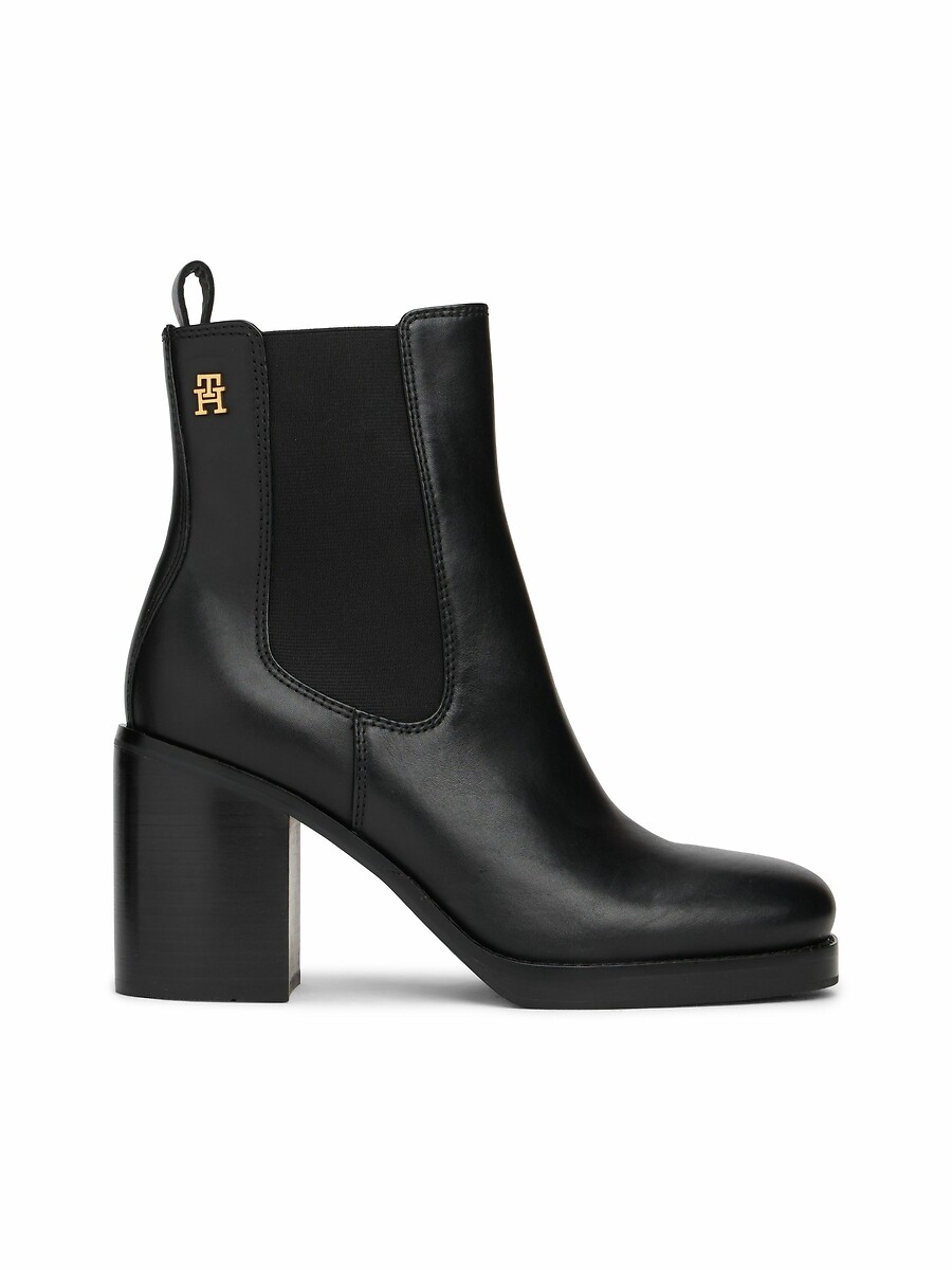 Tommy Hilfiger Botines de piel con puntera cuadrada — foto 2