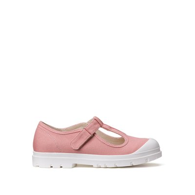 Kids T-Bar Low Top Trainers in Canvas with Touch 'n' Close Fastening LA REDOUTE COLLECTIONS