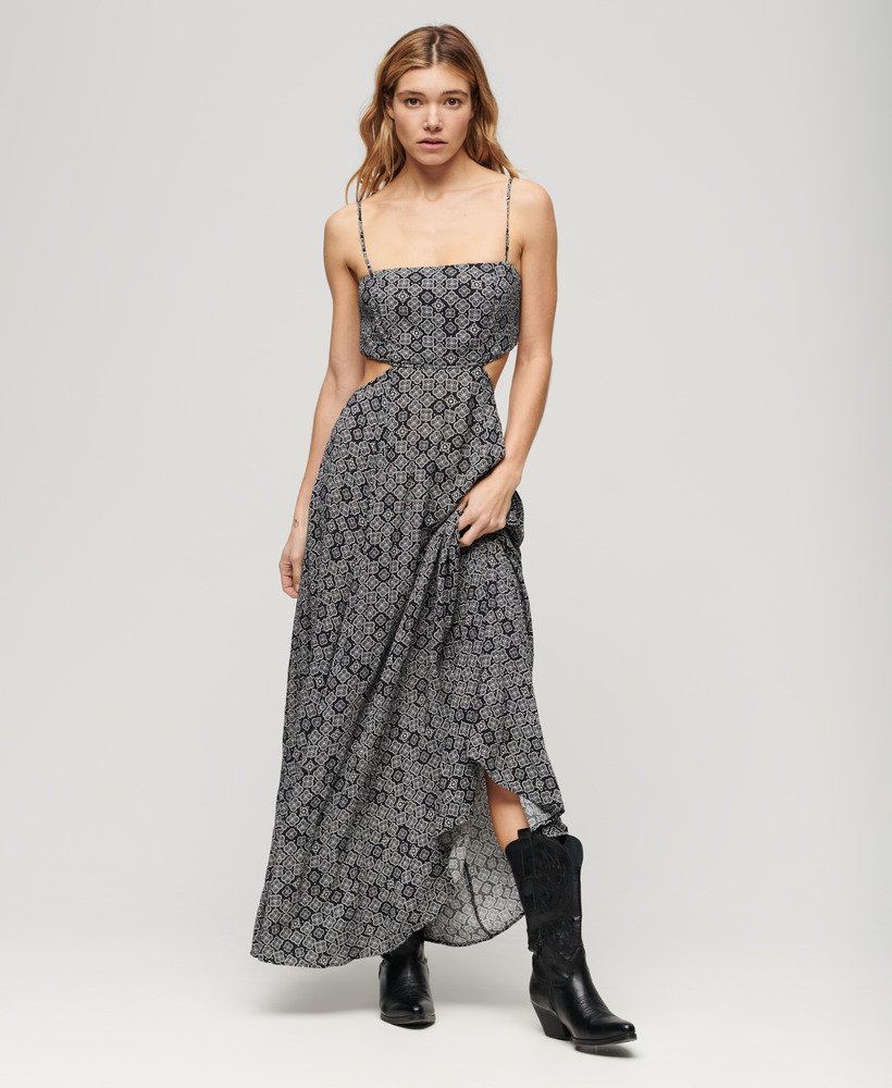 Robe longue à dos ajouré, SUPERDRY