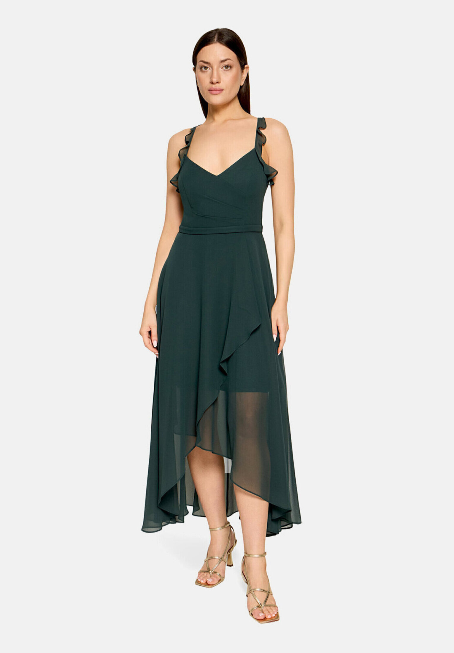 Robe de soirée à volant, VERA MONT