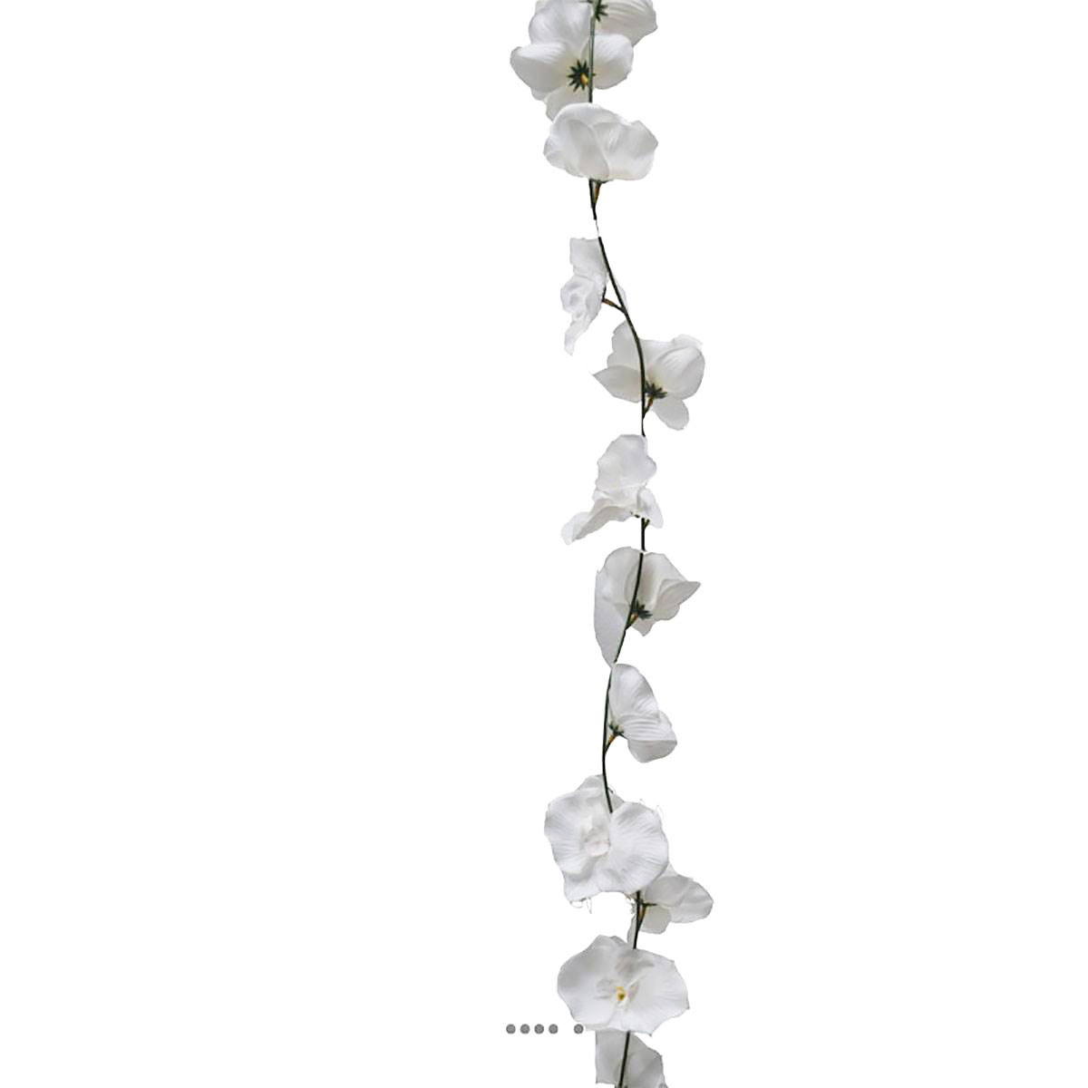 Guirlande de fausses orchidées en tissu L 180, ARTIFICIELLES