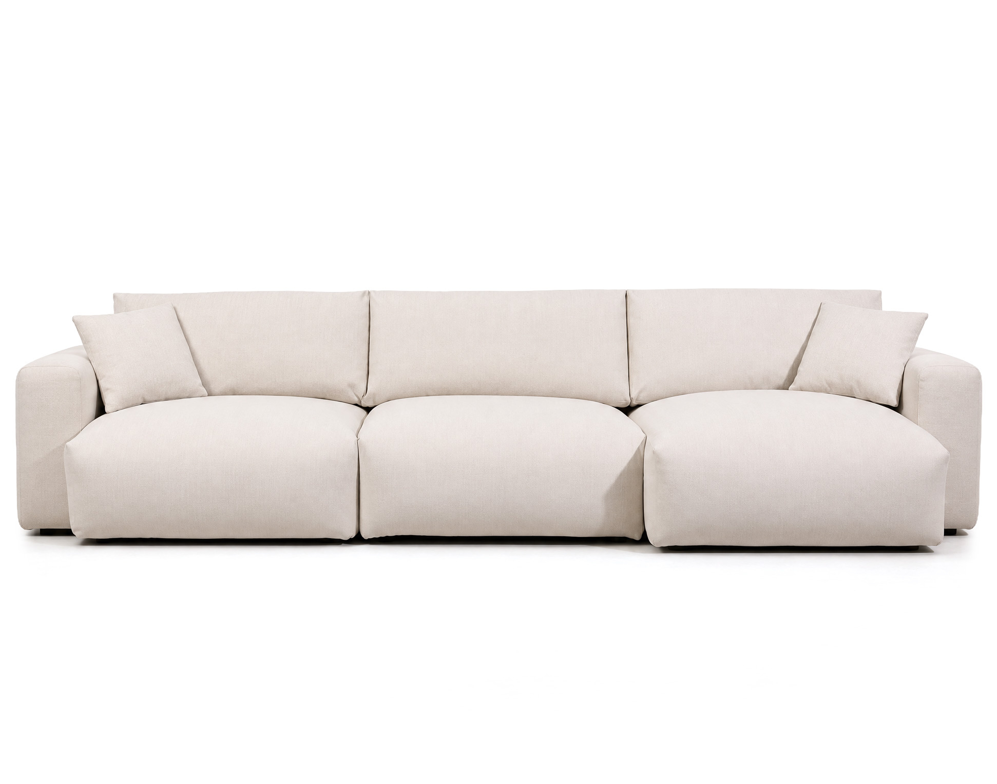 canapé d'angle réversible 5 places en tissu, JULINE, BEST MOBILIER