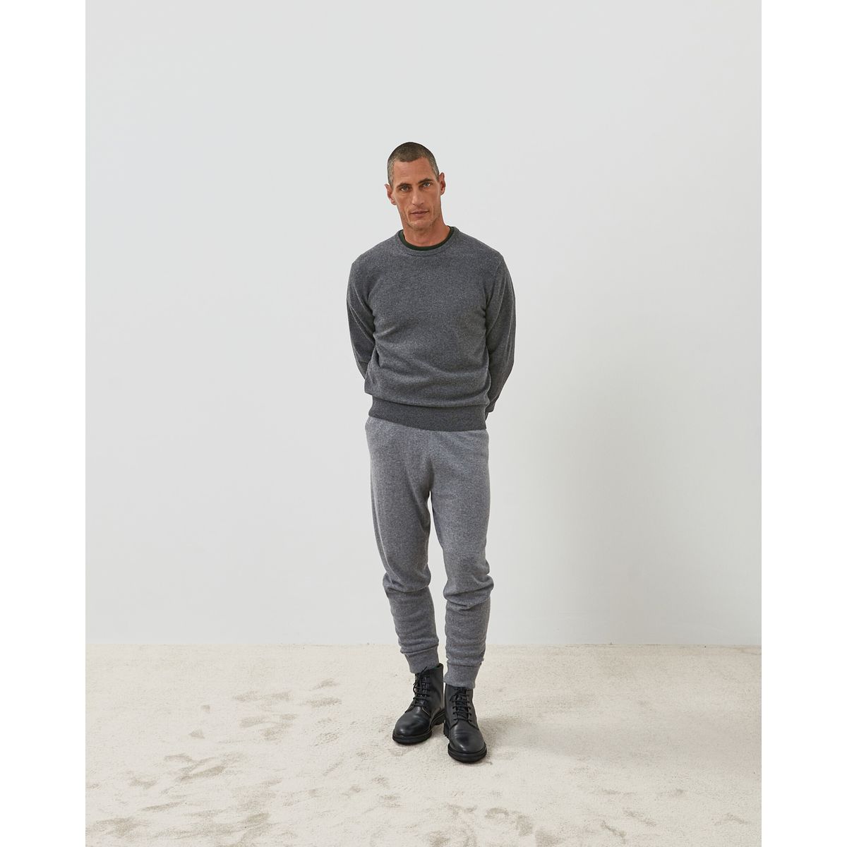 Pull homme col rond en cachemire 2 fils Rodier La Redoute