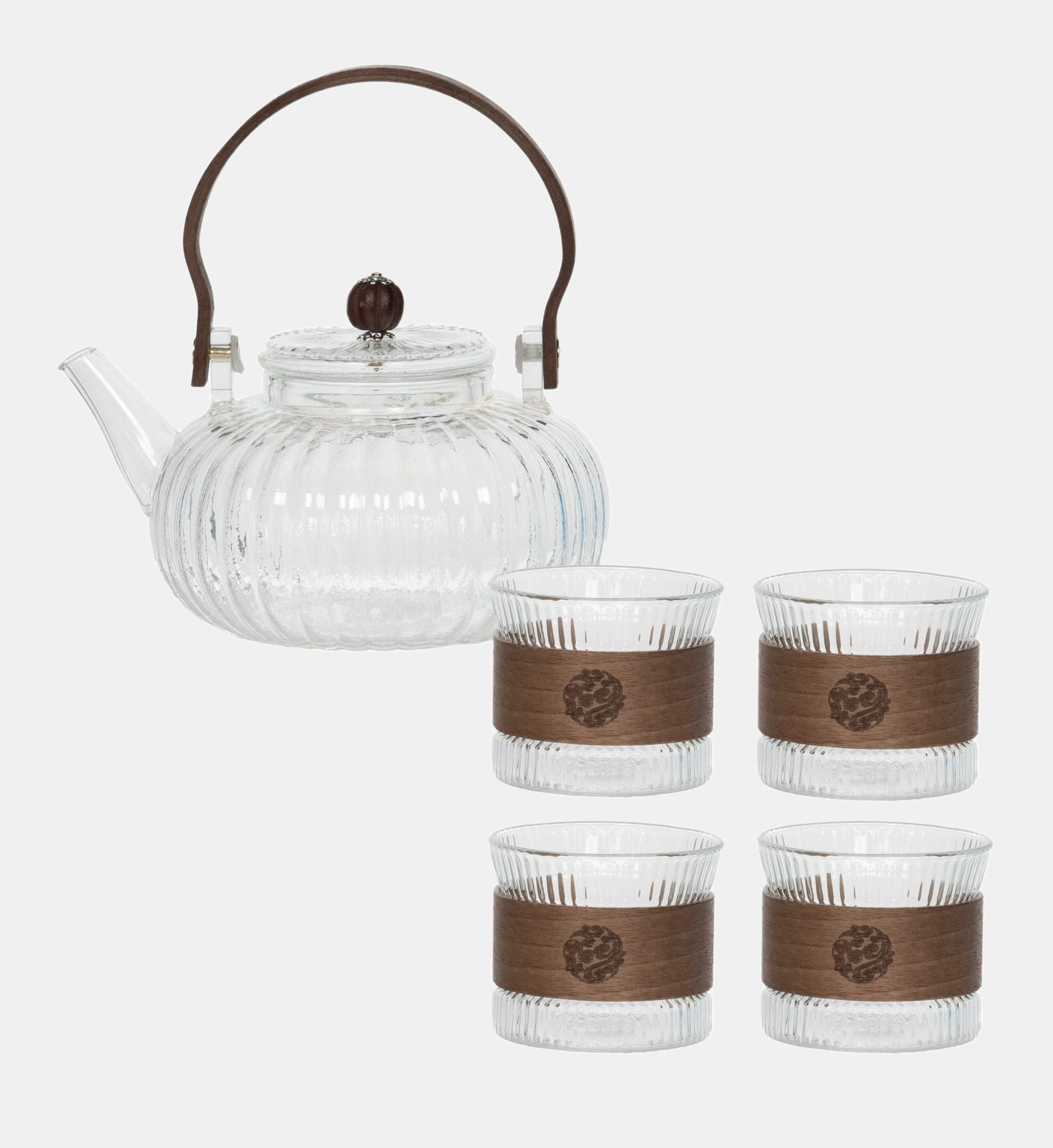 Coffret théière 90 cl et 4 gobelets, TABLE PASSION