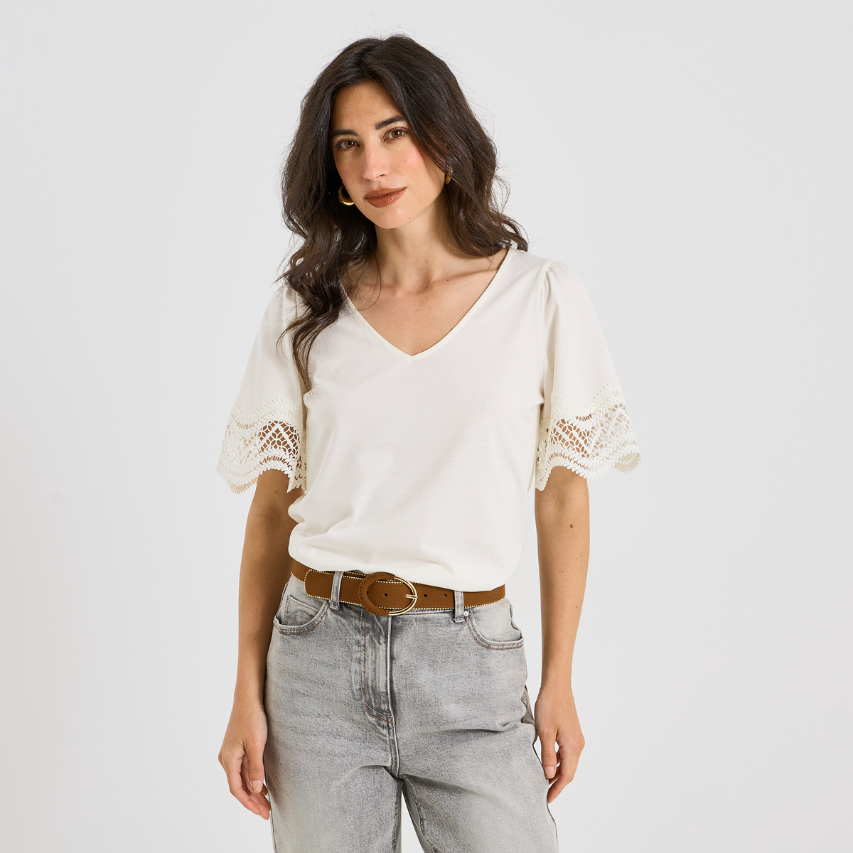 T-shirt manches volantées, GRAIN DE MALICE
