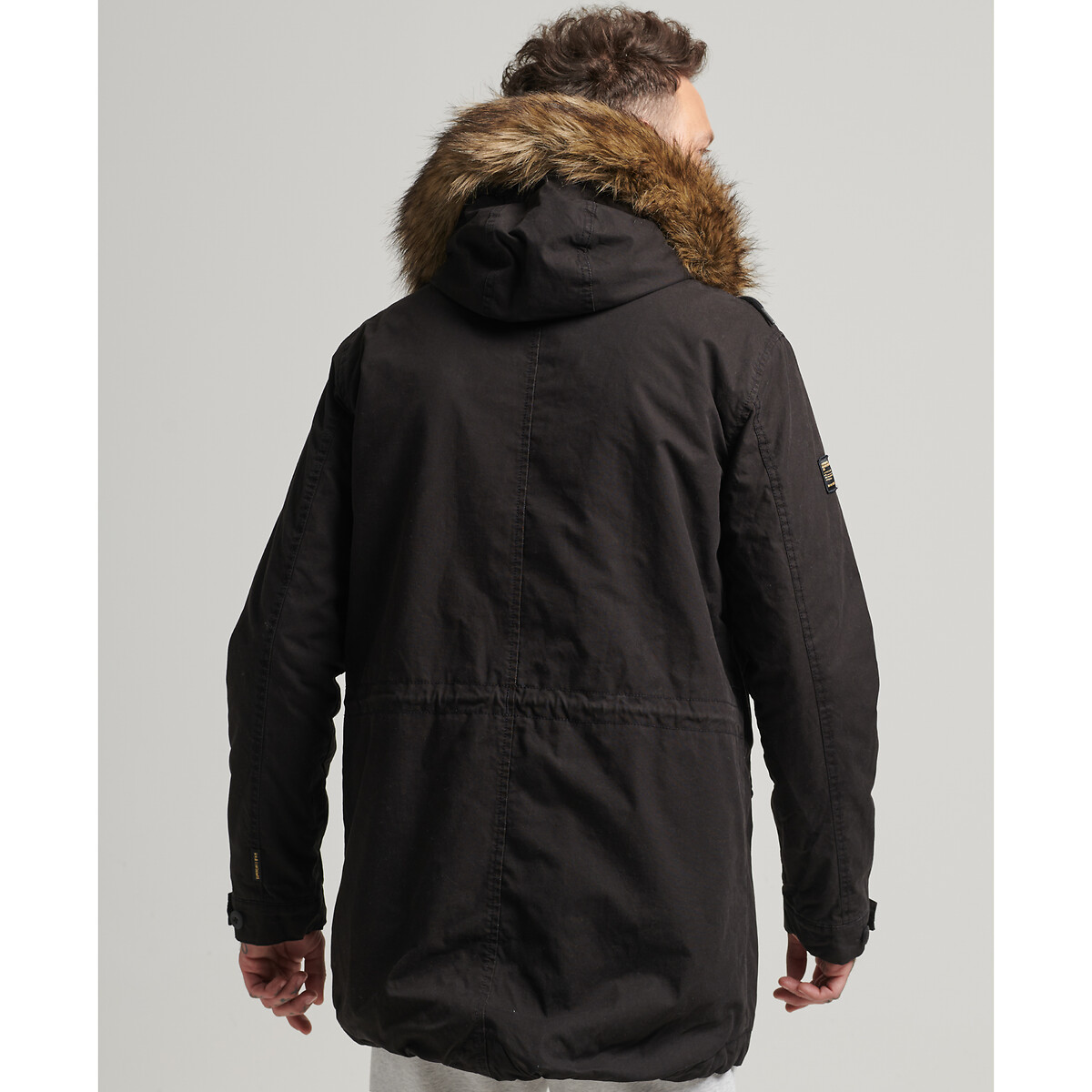Superdry mens rookie heavy top weather field jacket bitter black