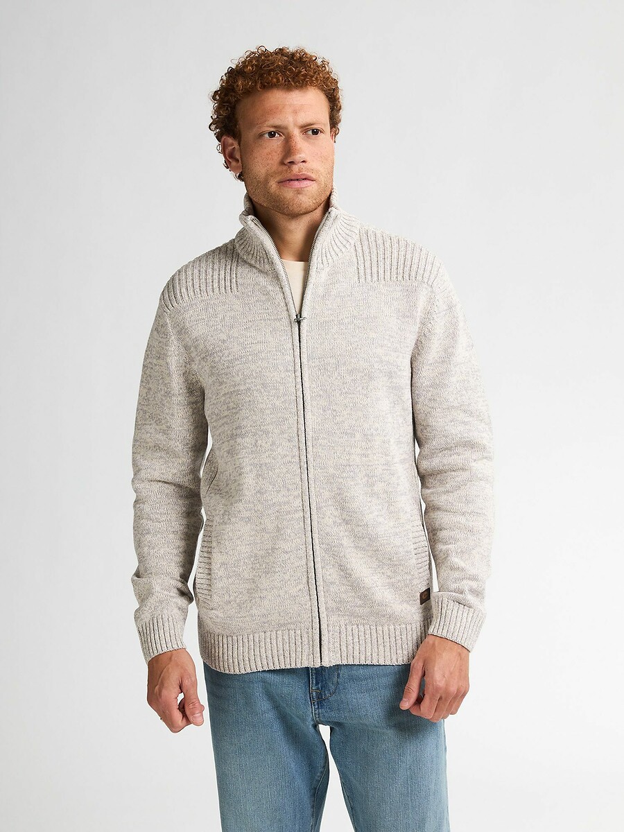 Zip-Up Hooded Cardigan, PETROL INDUSTRIES