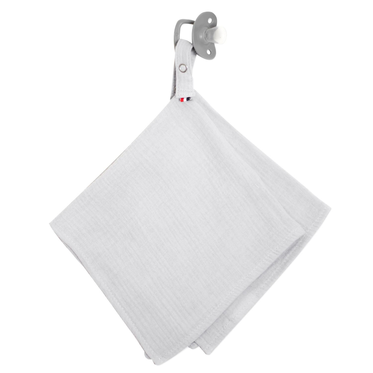 Doudou lange attache tétine en gaze de coton JEANNE, SEVIRA KIDS