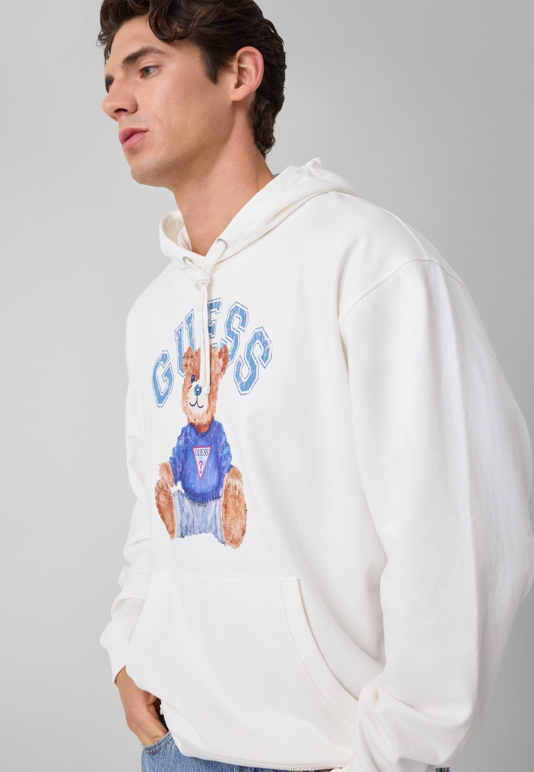 Sweatshirt Ours En Peluche, GUESS
