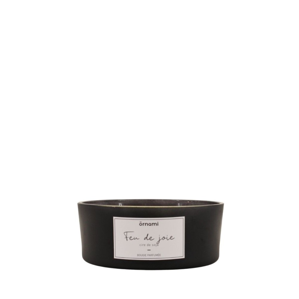 Bougie parfumée en cire de soja 4 mèches " feu de joie" 380g, ORNAMI
