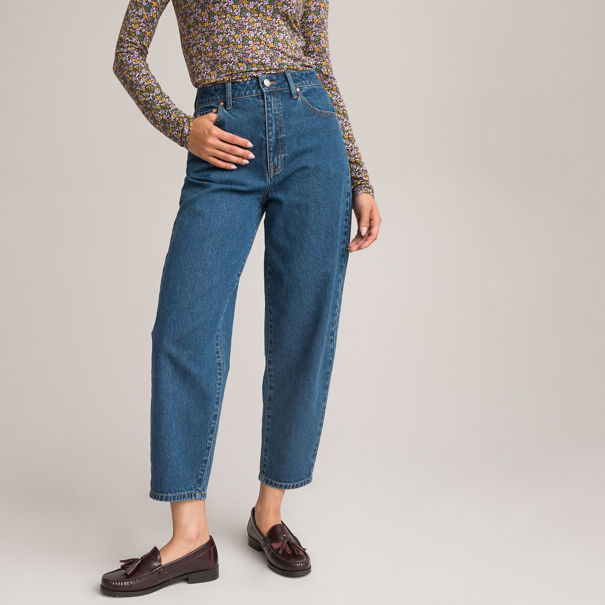 Jean Wideleg poches La Redoute Femme Vêtements Pantalons & Jeans Jeans Baggy & Large 