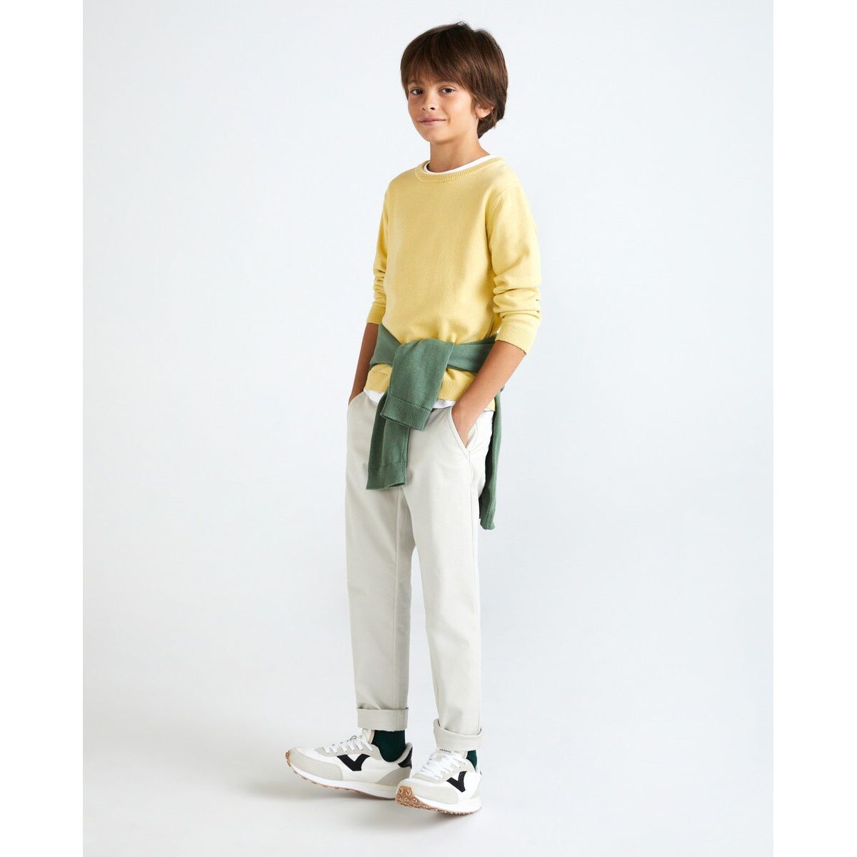 Chino blanc enfant La Redoute