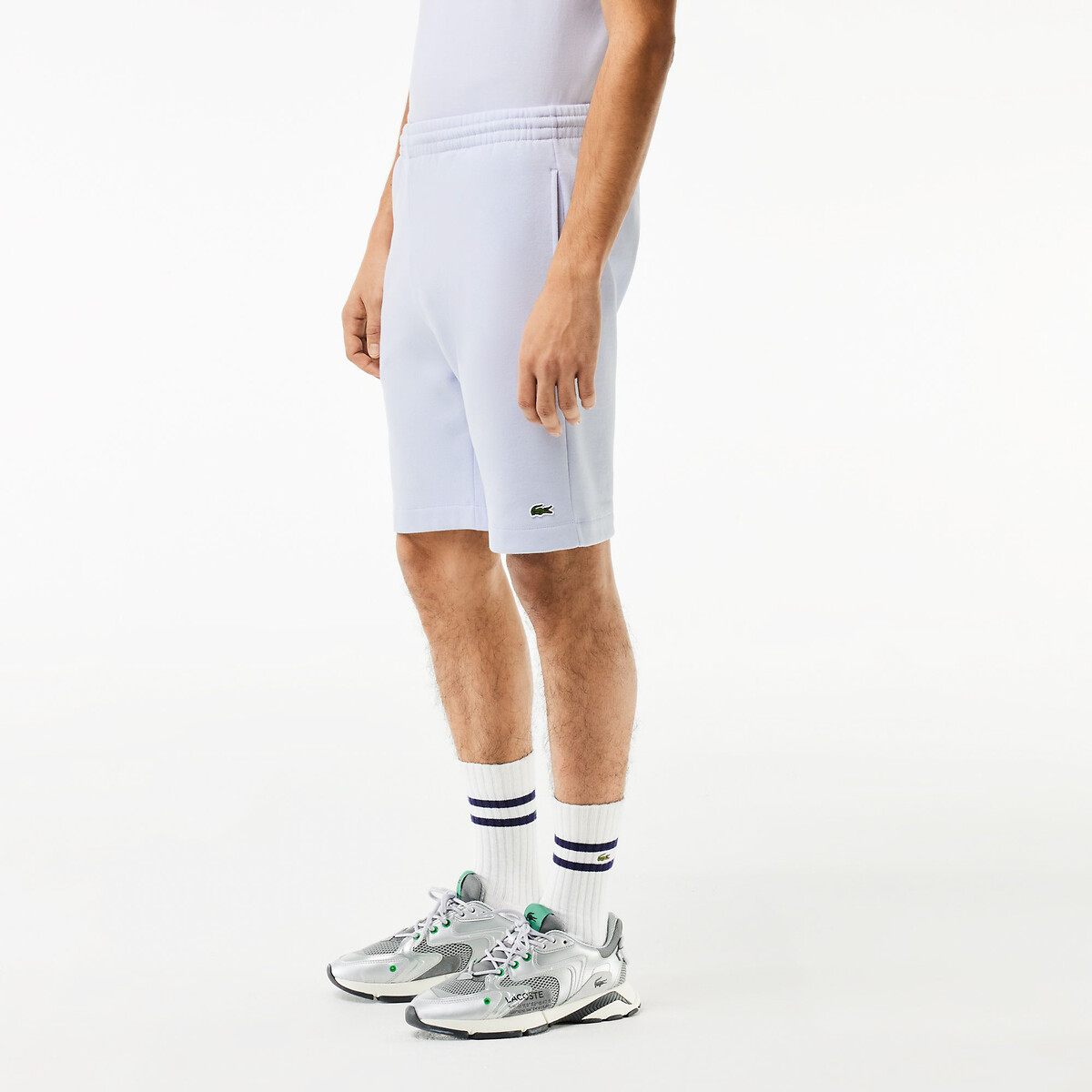 Lacoste white shorts hotsell