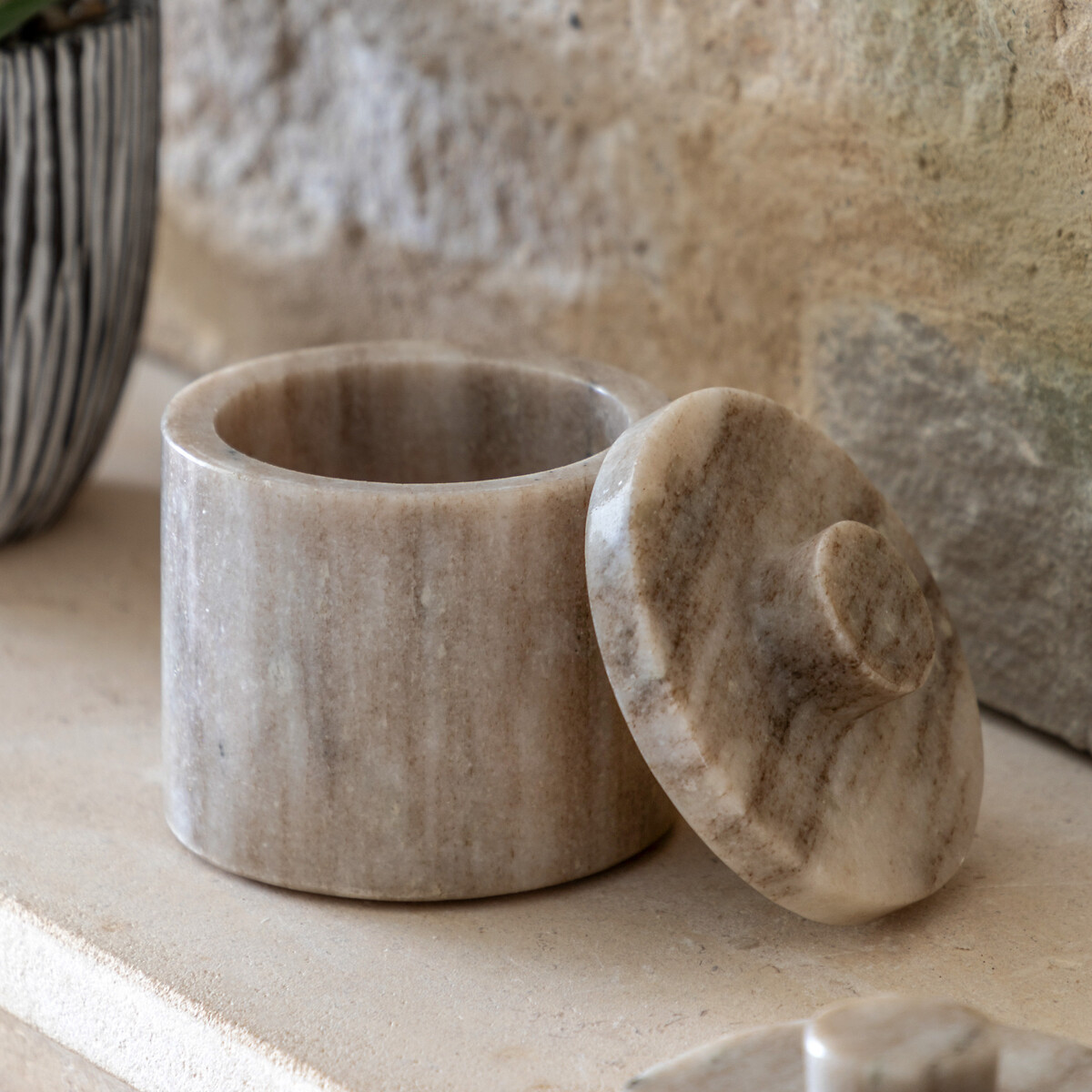 10cm Tarragona Marble Storage Jar, ÉDITÉ