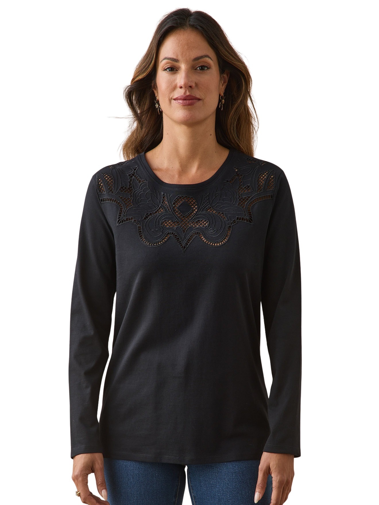 Tee-shirt brodé femme, DAXON