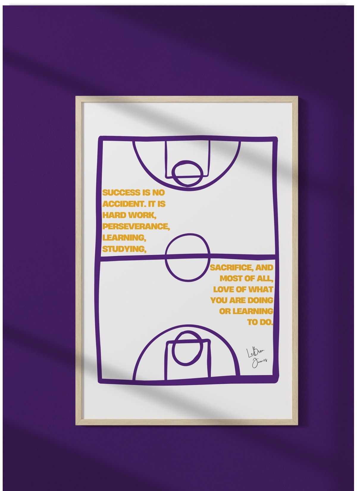 Affiche LeBron James - Citation succès, L'AFFICHERIE