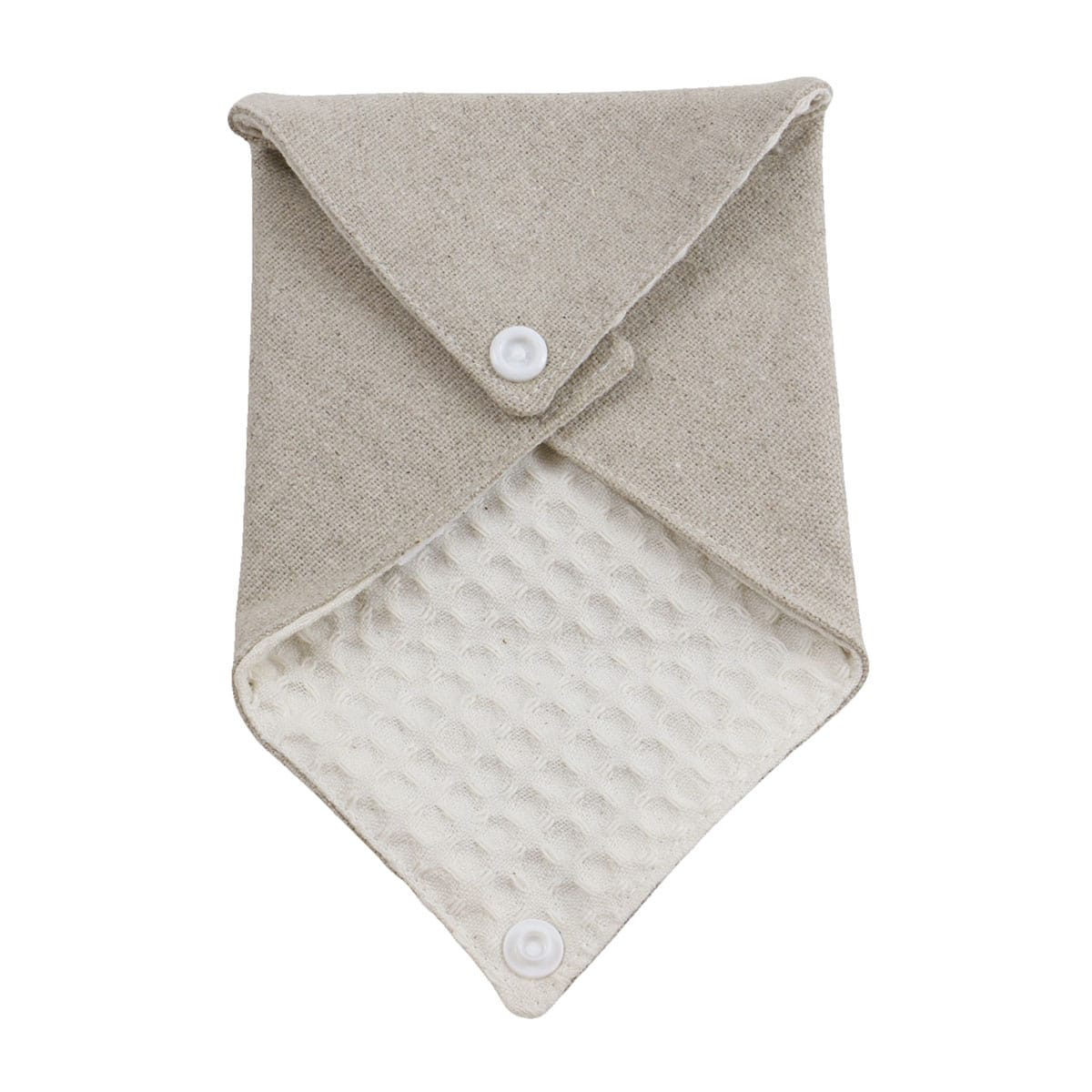 Pochette à savon solide en coton nid d'abeille et lin LINELLE, LINANDELLE