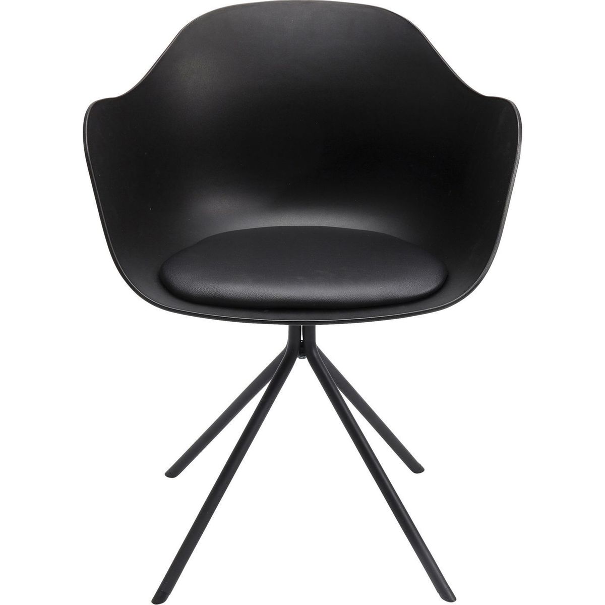 Chaise Noir avec accoudoirs Bel Air