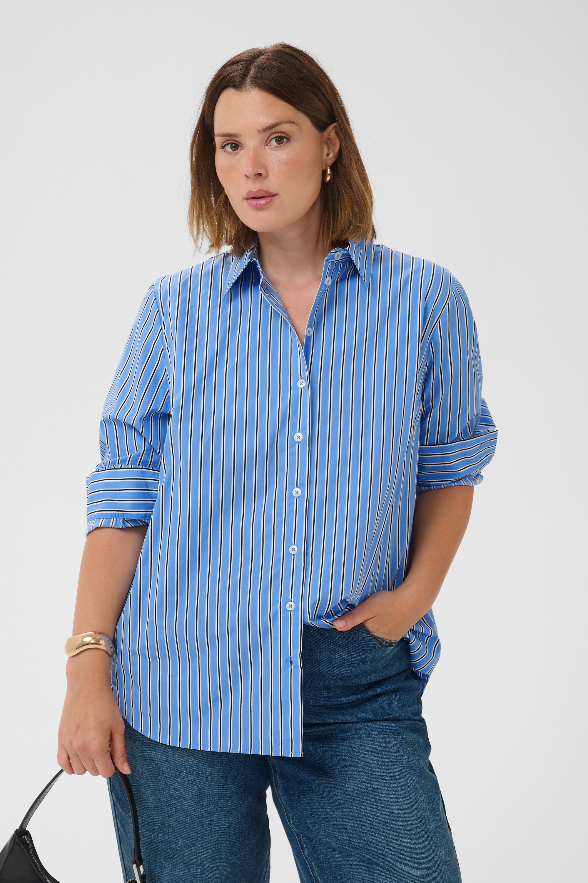 Chemise à manches longues, KAFFE CURVE