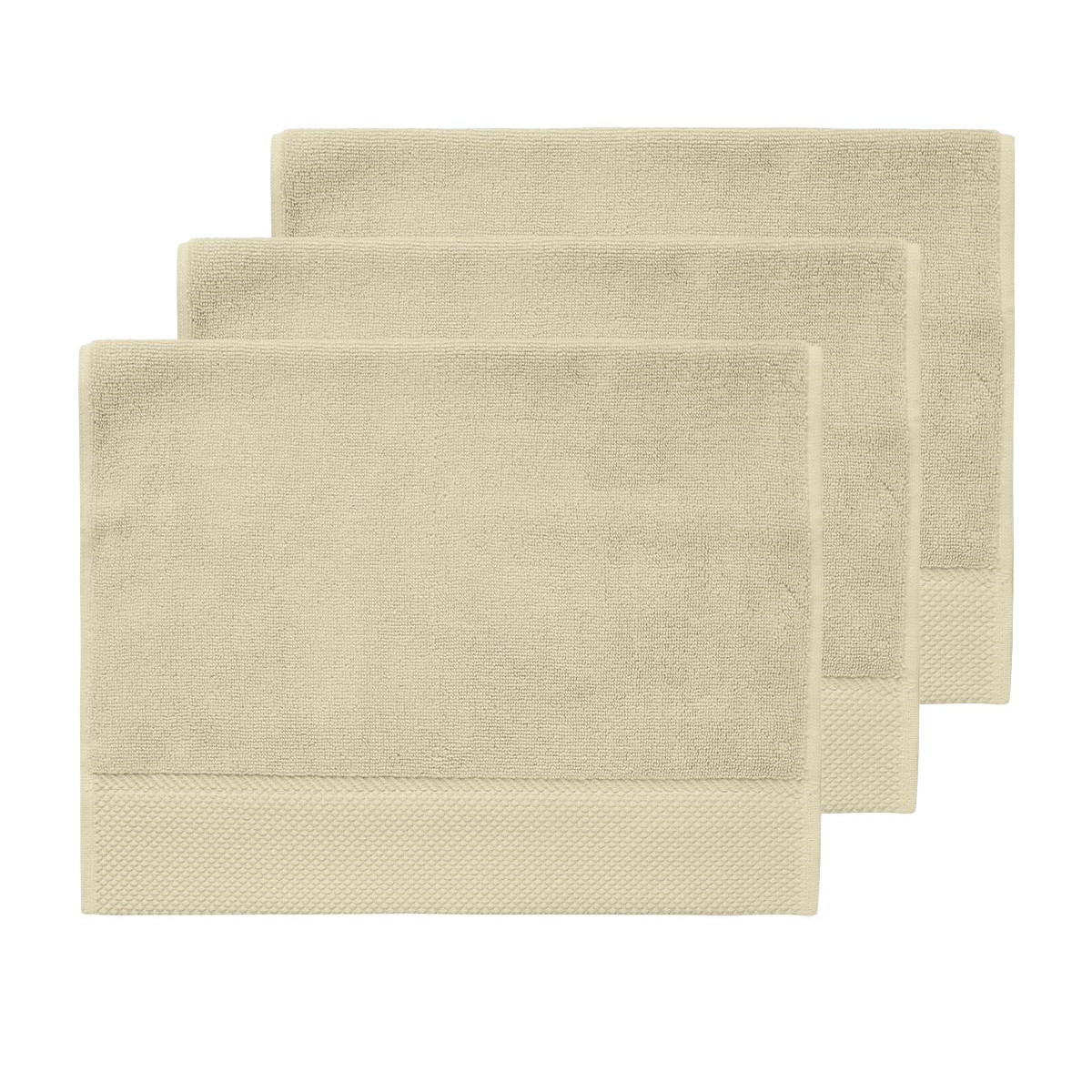 3 grandes serviettes invité Zéro Twist 560 g/m² SENSOFT, SENSEI MAISON