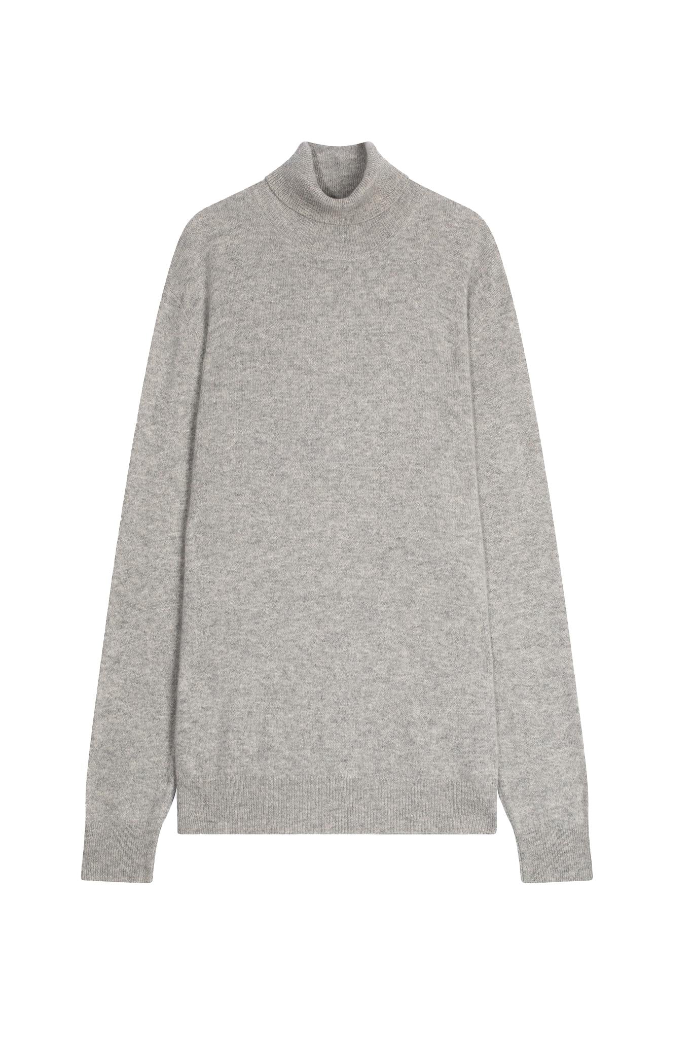 Pull Col Roulé Nuage Chiné Connor, JUST CASHMERE