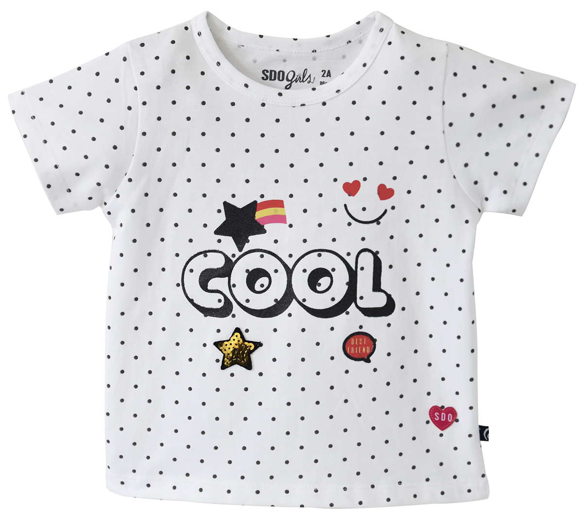 T shirt a pois fille afia, SUCRE D'ORGE