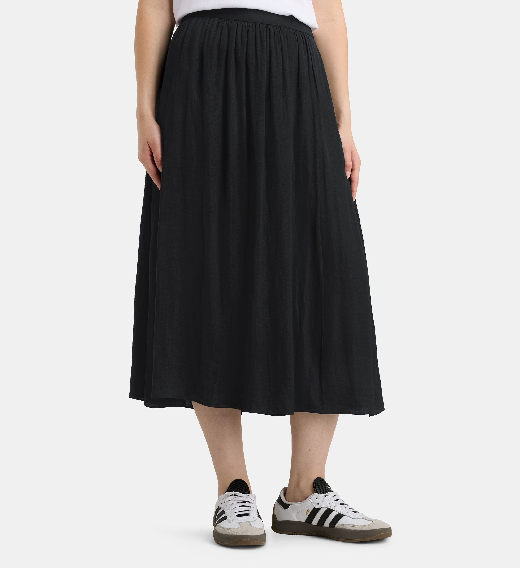 Jupe portefeuille midi fluide celestine satl, GALERIES LAFAYETTE