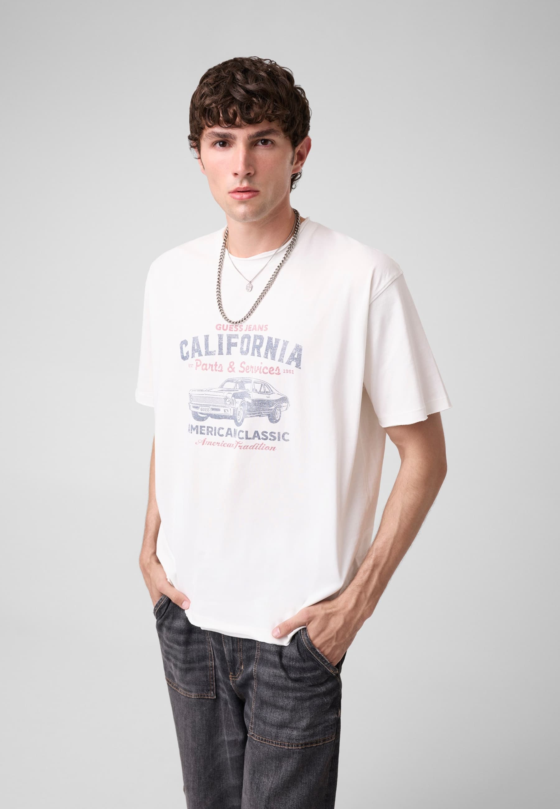 T-Shirt Imprimé, GUESS JEANS