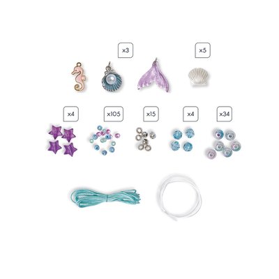 Les ateliers bijoux - magic ocean - 6 bijoux à créer - kit loisir créatif enfant - apprentissage motricité fine et conce JANOD