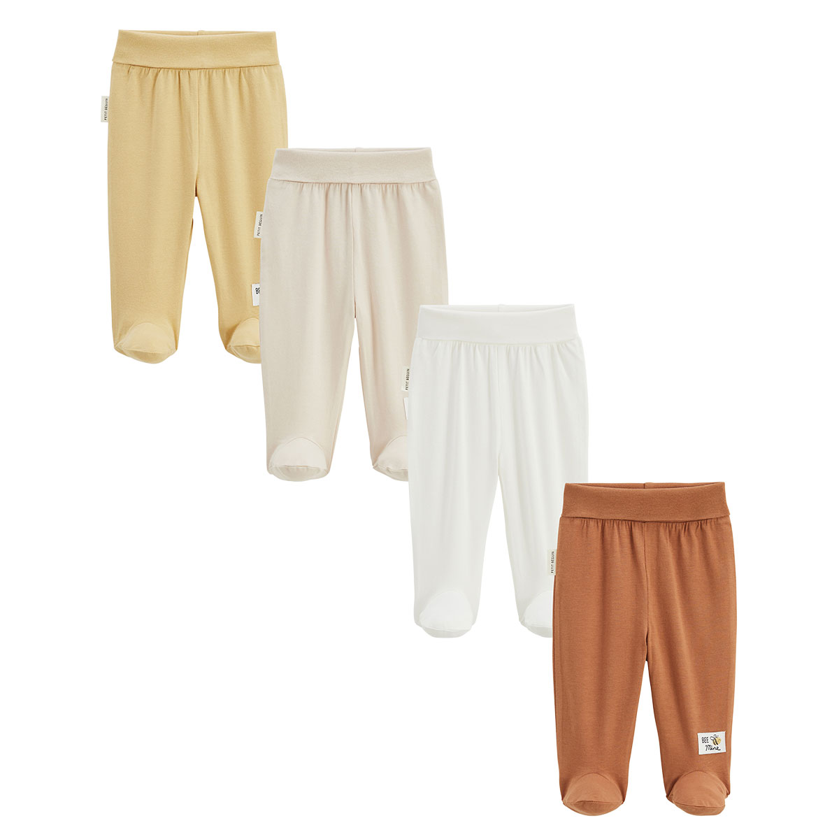 Lot de 4 pantalons bébé Eden, PETIT BEGUIN