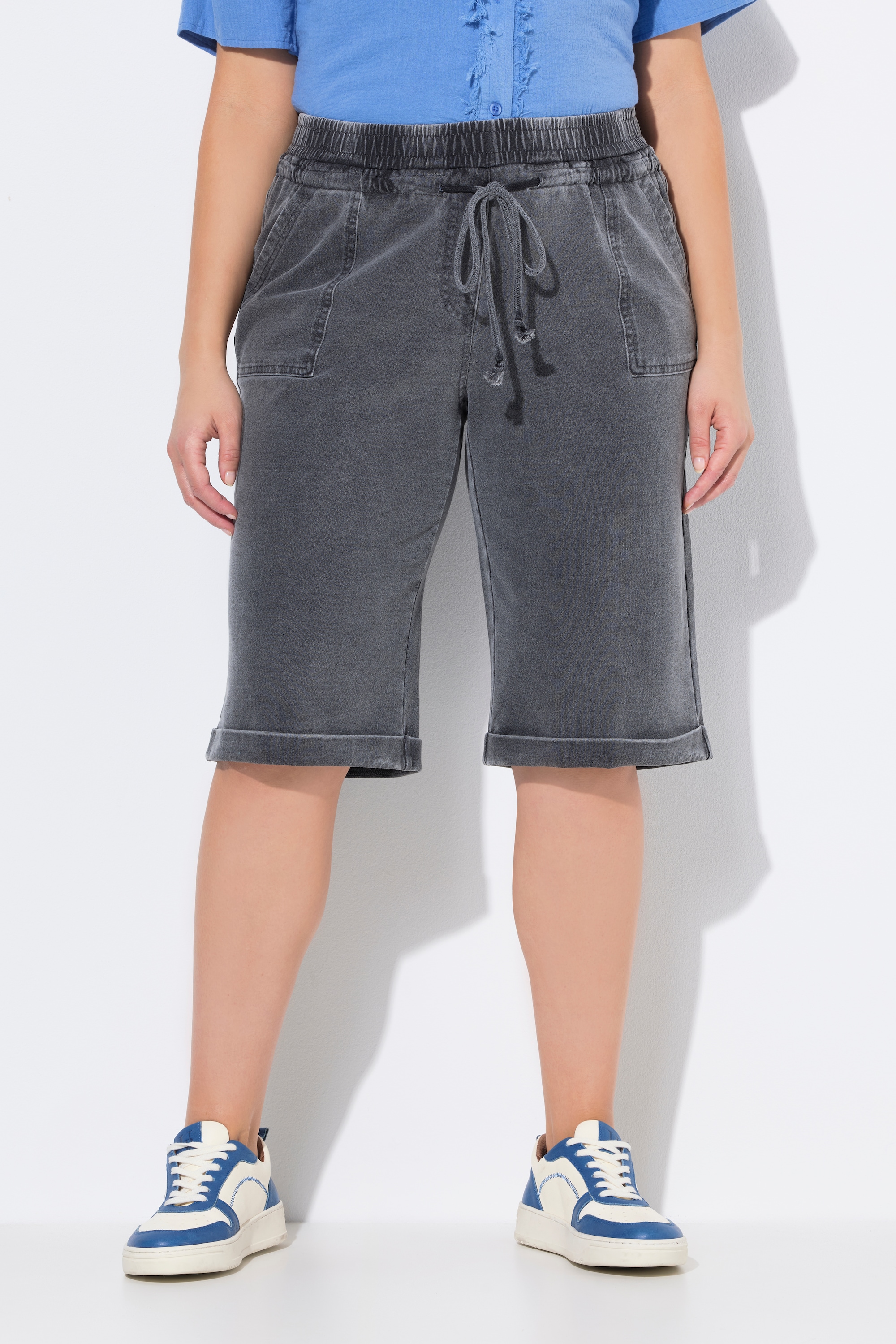 Short Rose en jersey. Jambe large et taille, ULLA POPKEN