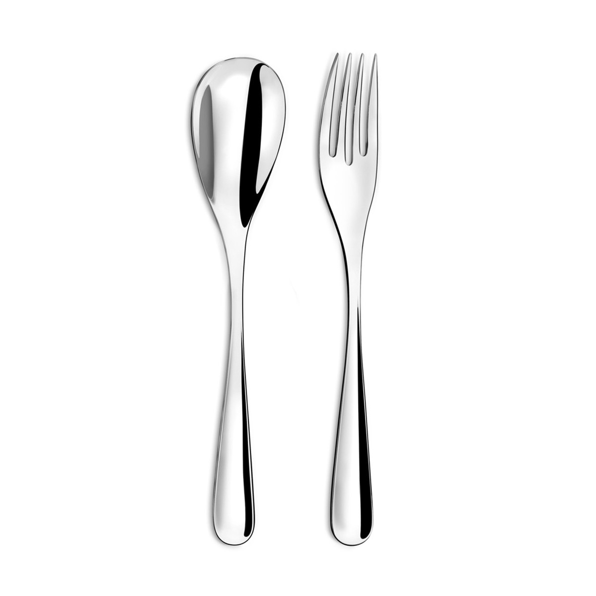 Fourchette et cuillère de service - EOLE, COUZON
